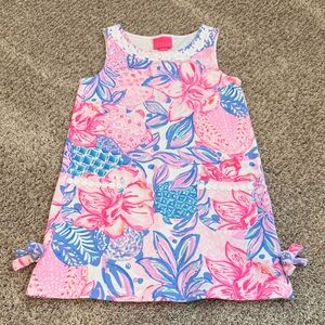 Lilly Pulitzer Pink and Blue Dress with White Accents